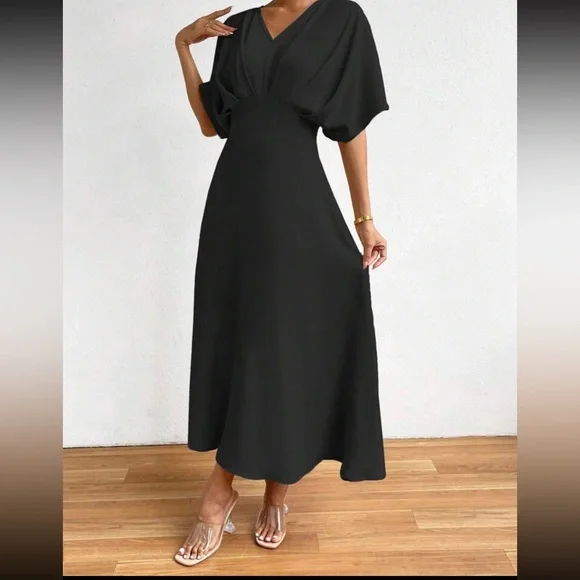 Boho batwing sleeve A line dress - Picture 3 of 5